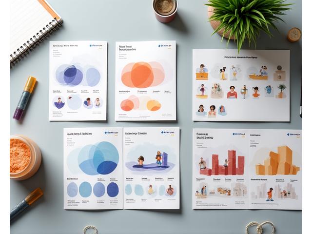 Diverse group of stylized customer persona cards arranged on a table, representing different market segments.